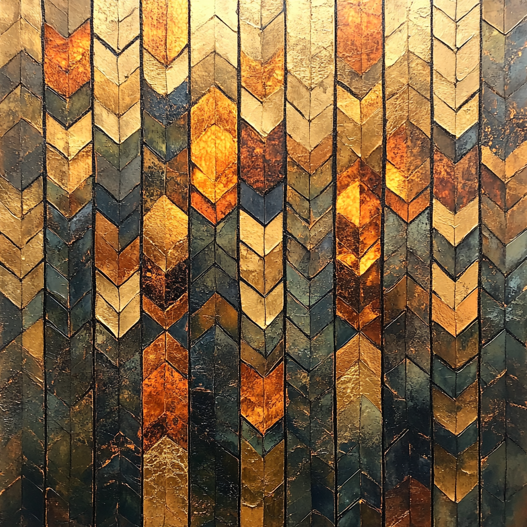 Jean-Paul Riopelle Inspired Mosaic Autumn Thicket painting number kit