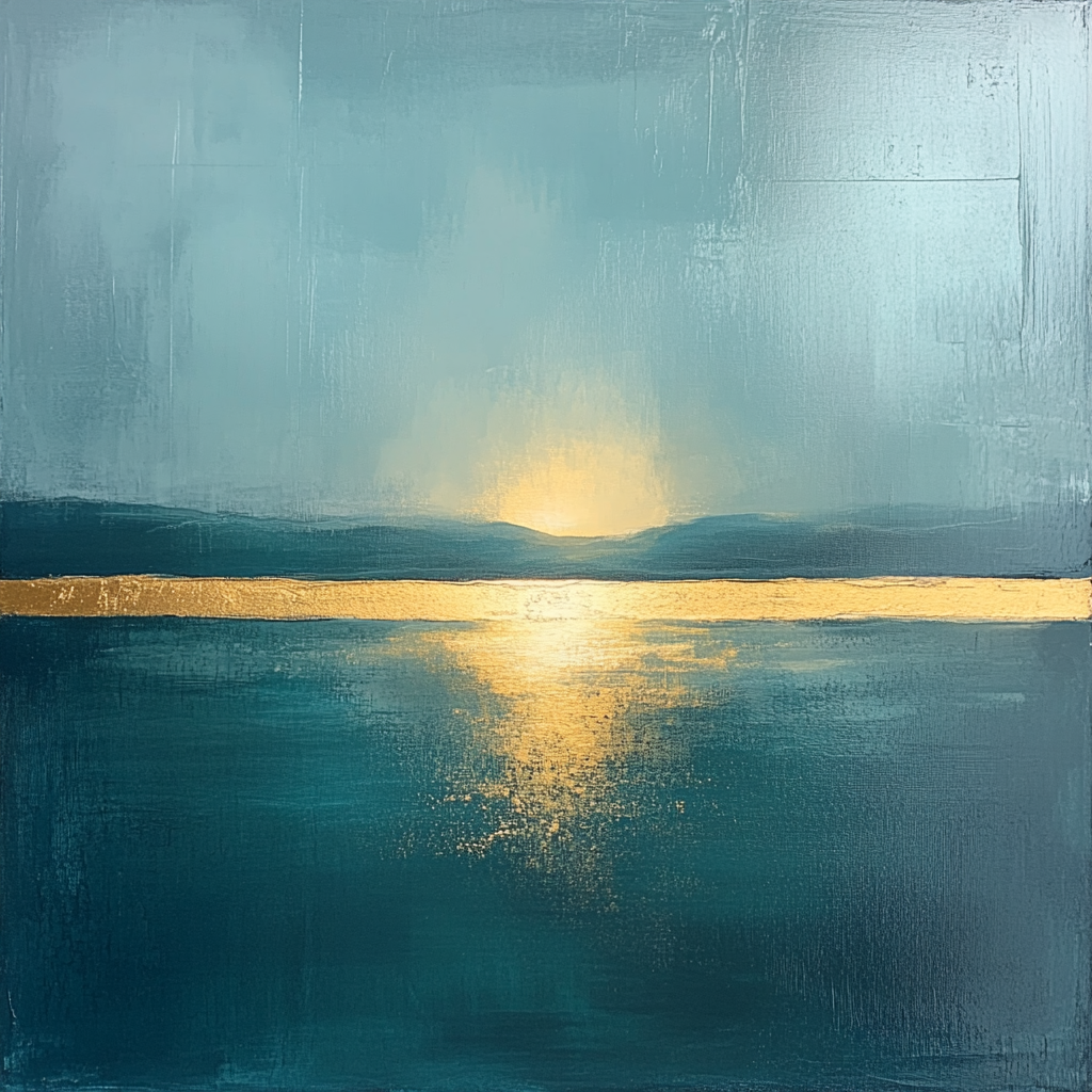 Rothko Inspired Oceanic Calm paint by number
