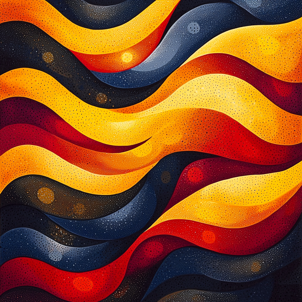 Yayoi Kusama Inspired Visionary Waves Paint By Number