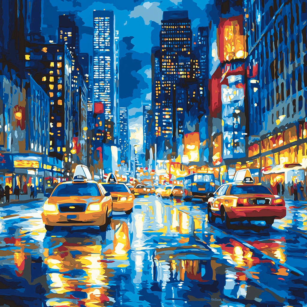 Hopper Inspired Metropolitan Reflections DIY Paint By Numbers