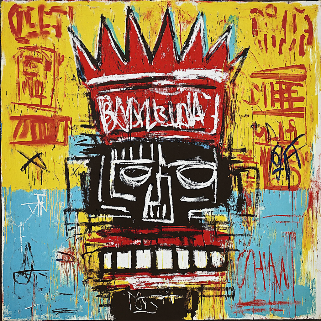 Jean-Michel Basquiat Inspired Urban Street Art paint by number
