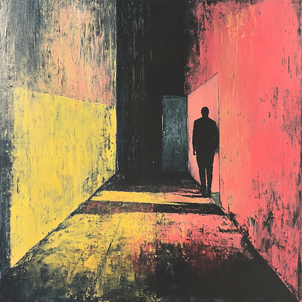 Francis Bacon Inspired Solitary Figure paint by number