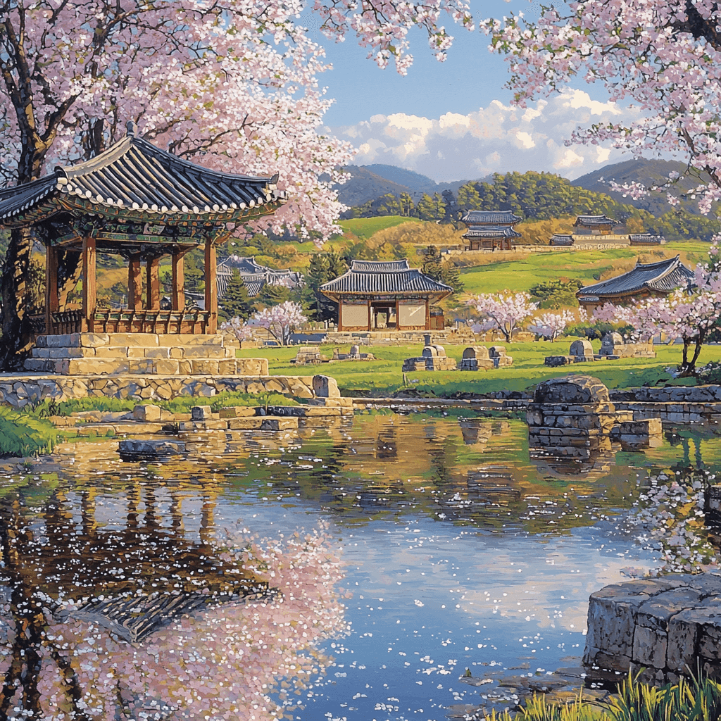Gyeongju Historic Area - South Korea Paint By Numbers