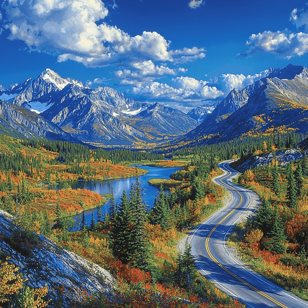Alaska Highway Paint By Number