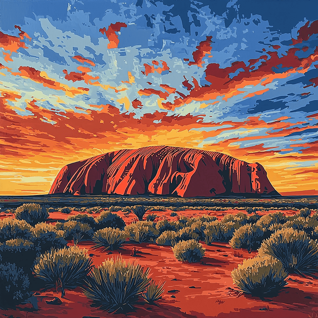 Ayers Rock Numbered Painting Kits