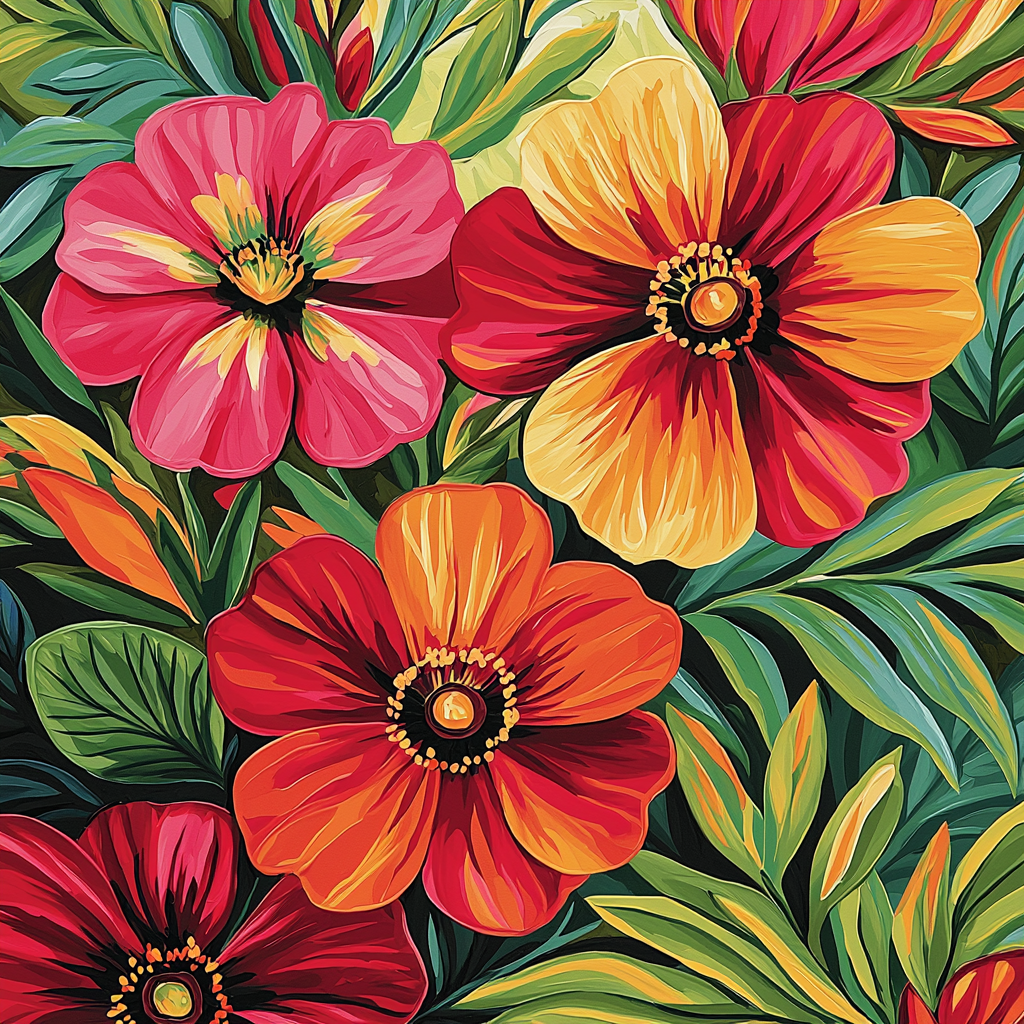 Georgia O'Keeffe Inspired Botanical Daydream DIY Paint By Numbers