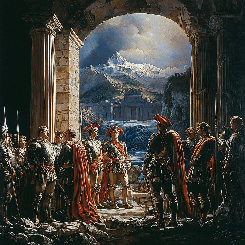 Jacques-Louis David Inspired Journey Through History Number Painting