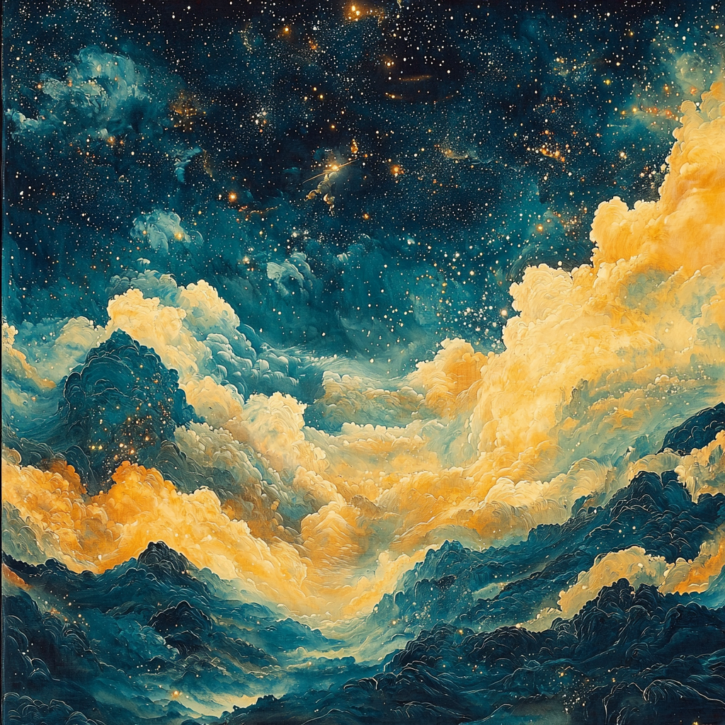 Zhao Mengfu Inspired Embrace Of Celestial Calm Painting Number Kit