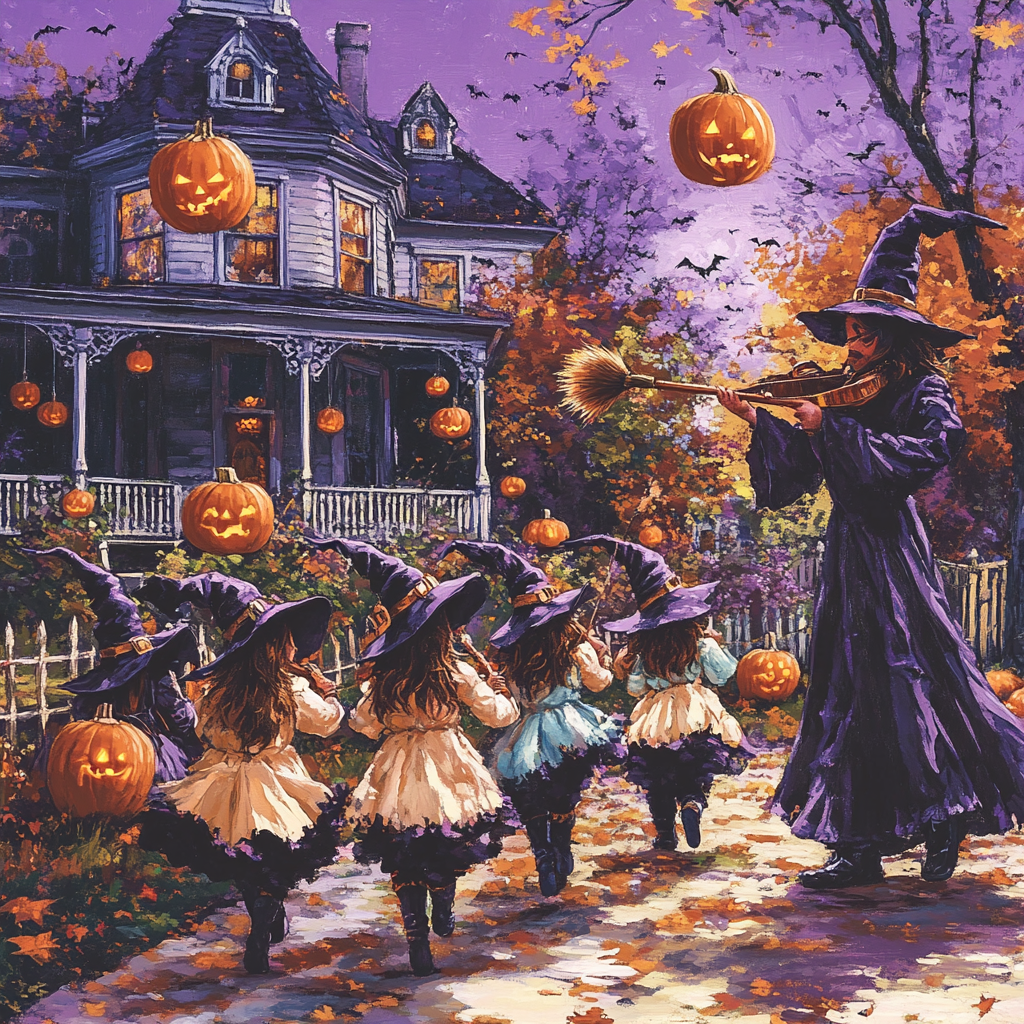 Witching Hour Costume Parade Numbered painting kits