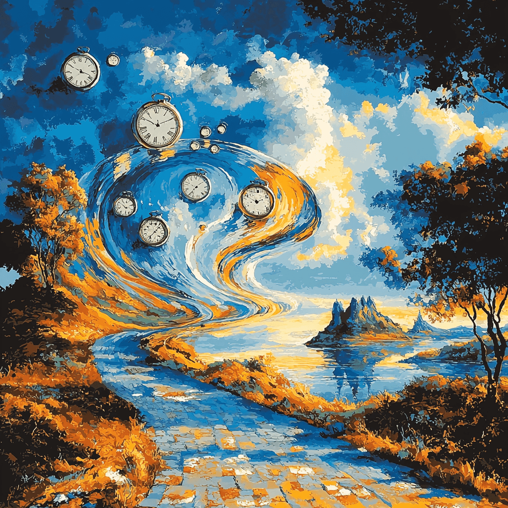 Salvador Dali Inspired Dali's Time Distortion Paint By Numbers