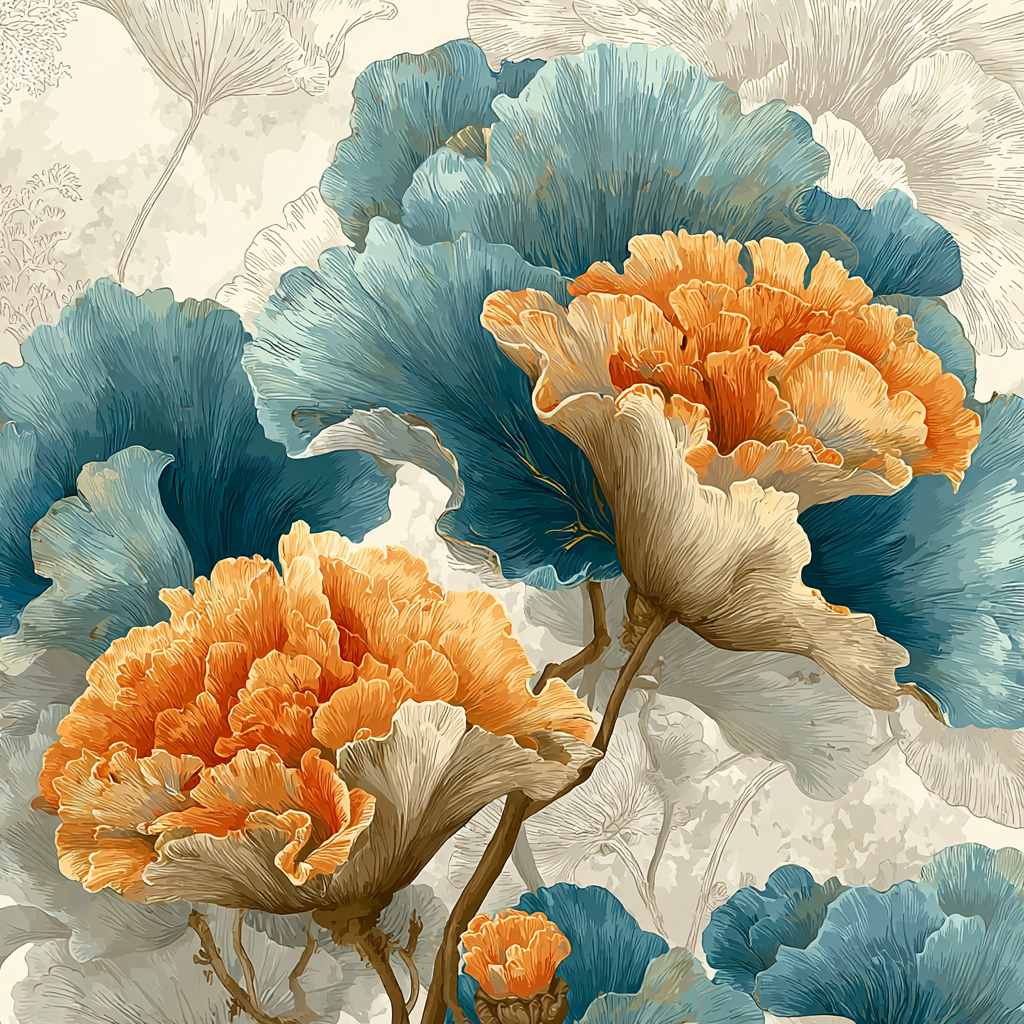 Leonardo Da Vinci Inspired Coral Spiral Study Painting by numbers kit