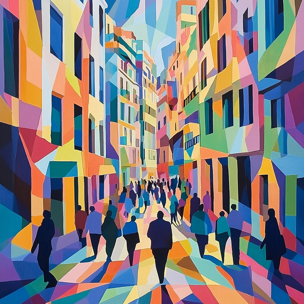 Picasso Inspired Urban Street Art Numbered painting kits