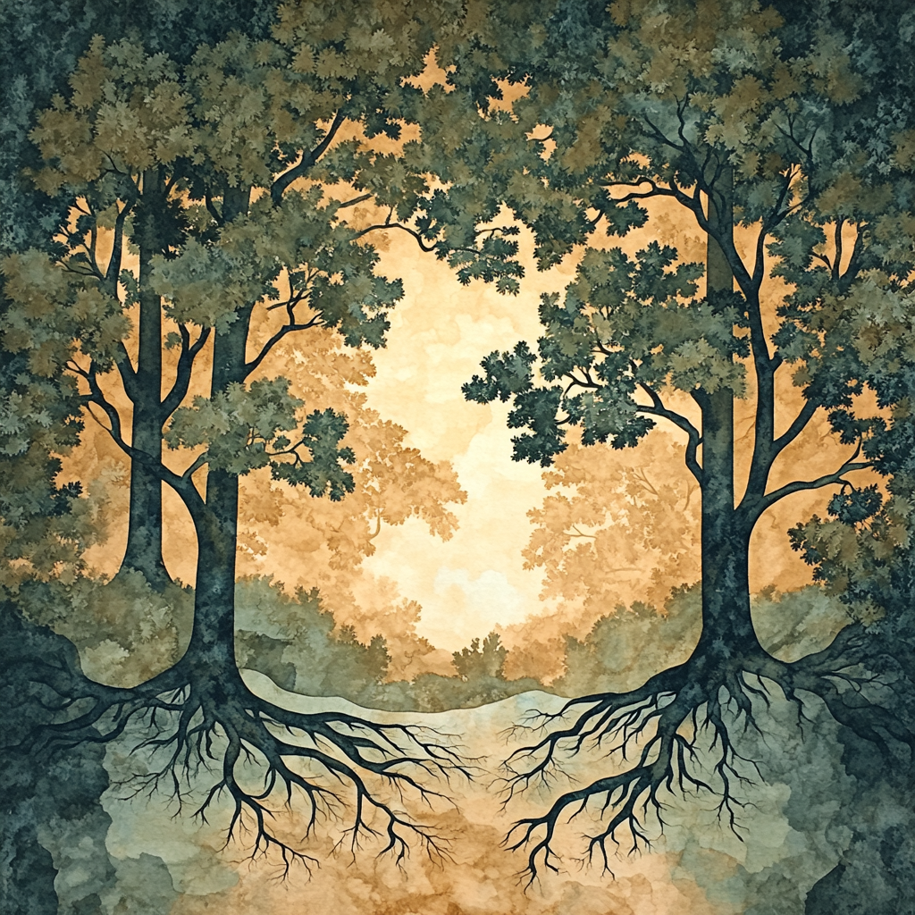 Nandalal Bose Inspired Banyan Whispers Painting by numbers kit