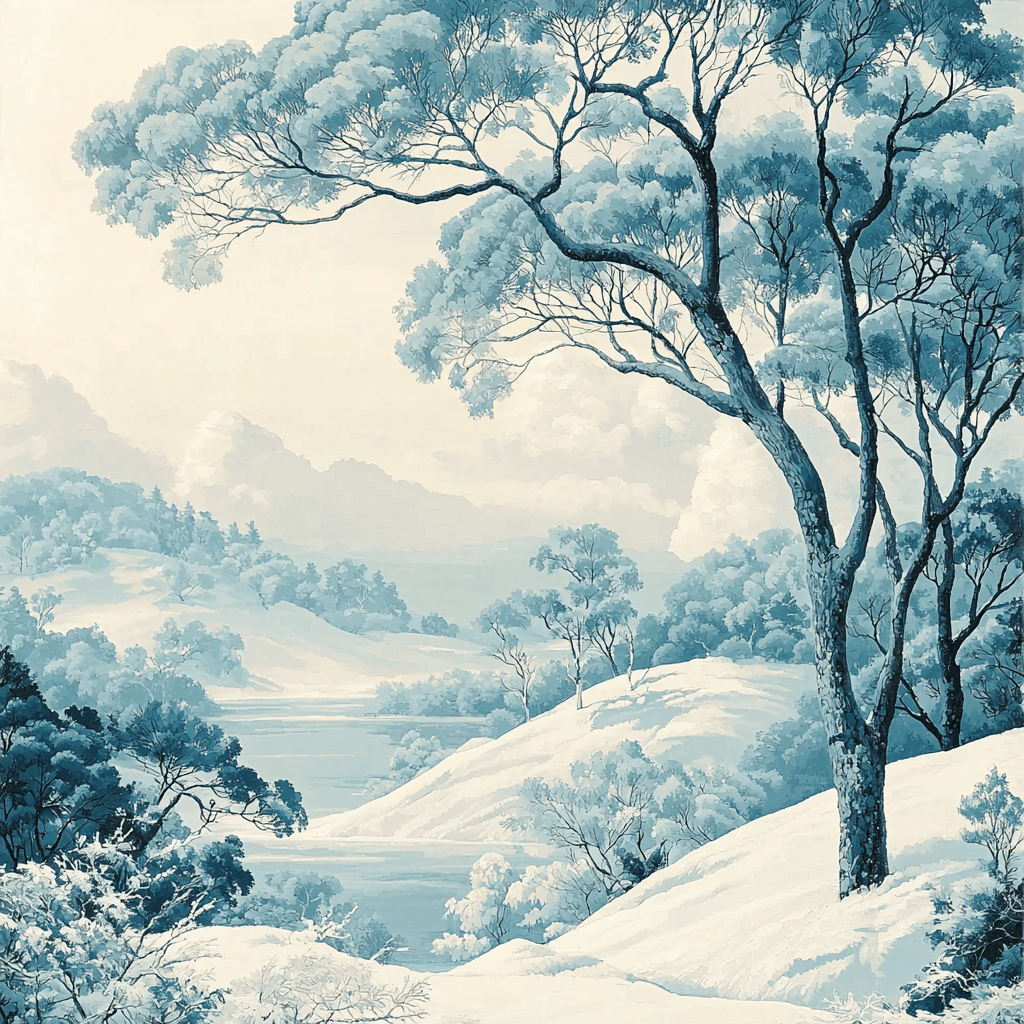 Friedrich Inspired Frosty Landscapes Paint By Color