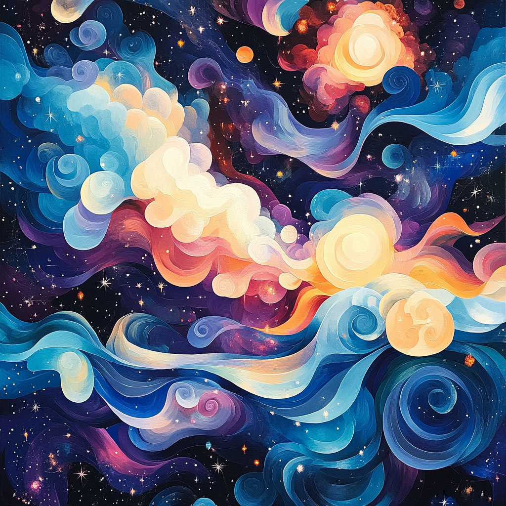 Paul Klee Inspired Cosmic Harmonies Painting by numbers kit