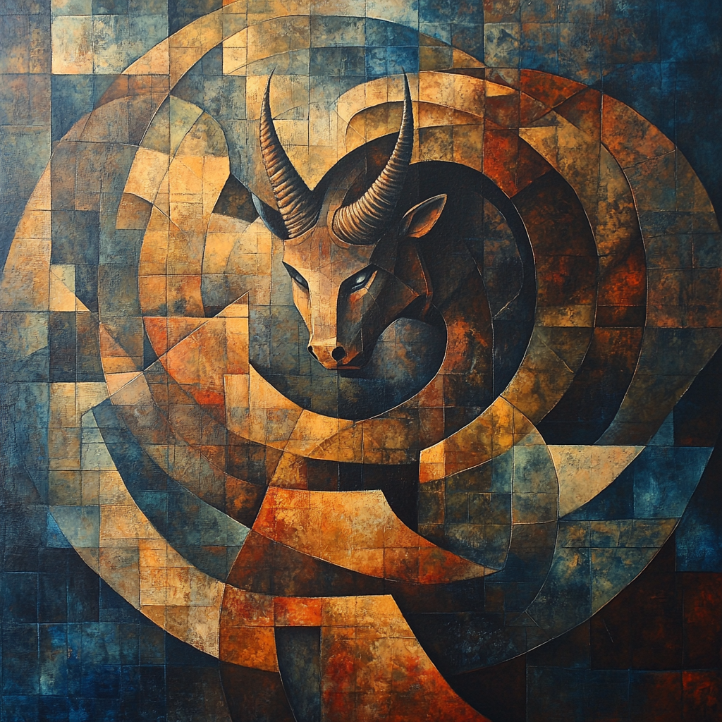 Pablo Picasso Inspired Mythic Minotaur Numbered painting kits