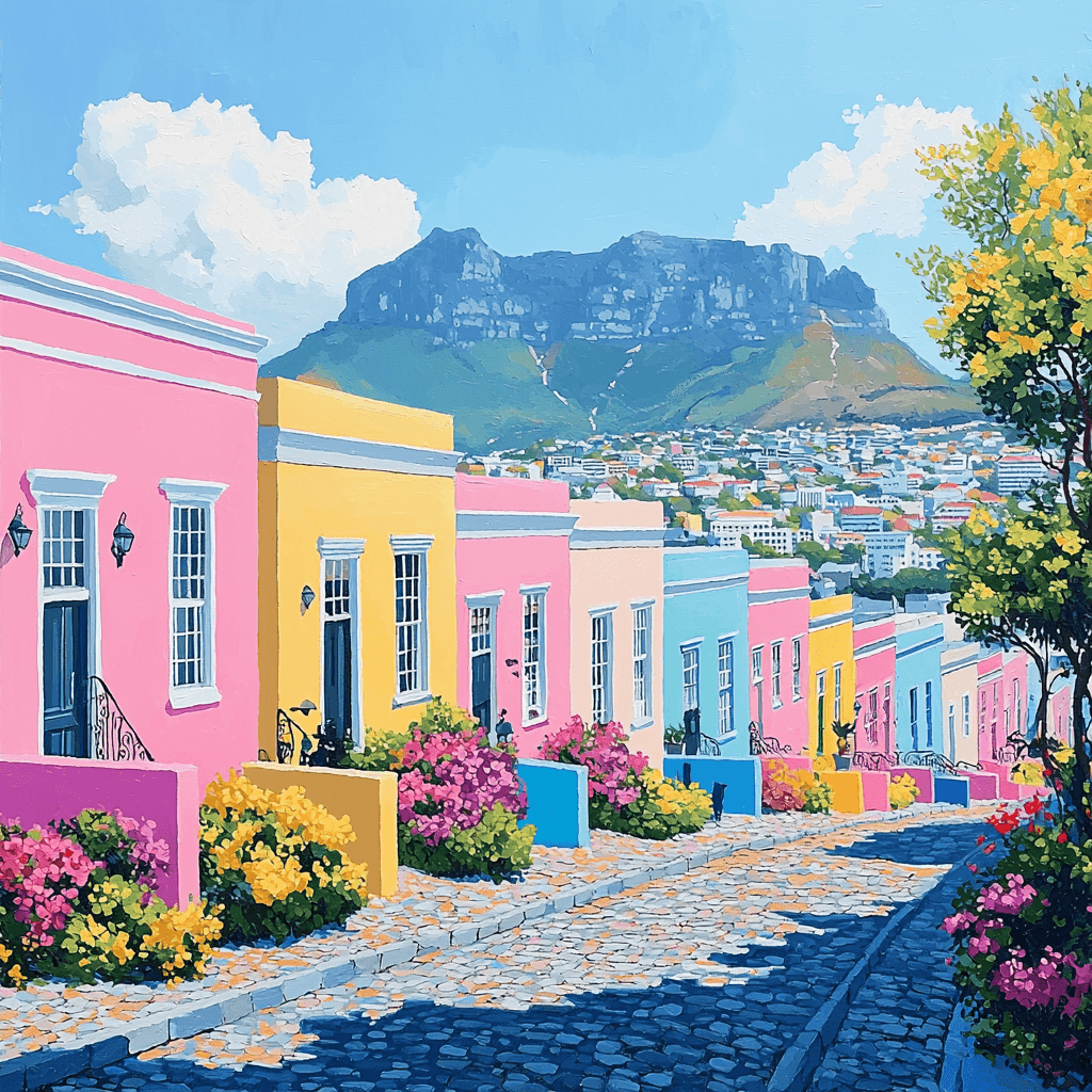 Cape Town's Bo-Kaap Neighborhood Paint By Numbers Kits