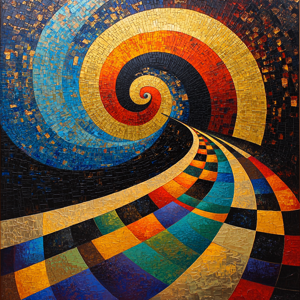 Gustav Klimt Inspired The Flow Of Time DIY Paint By Numbers