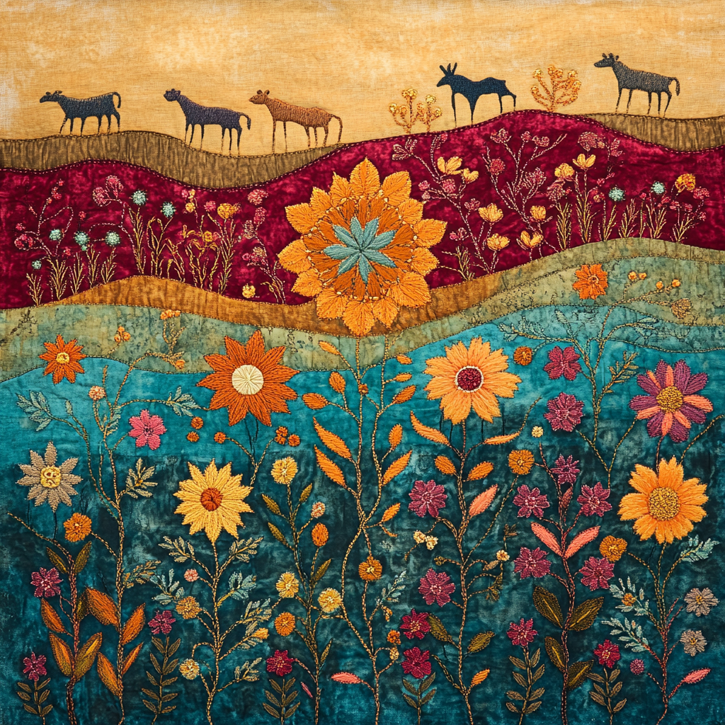 Frida Kahlo Inspired Garden Of Resilient Threads DIY paint by numbers