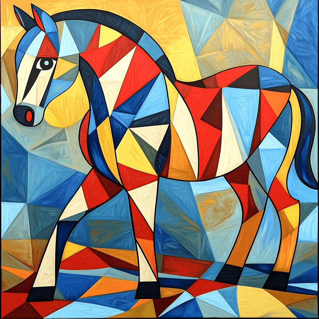 Pablo Picasso Inspired Abstract Animal Dreams Painting By Numbers Kit