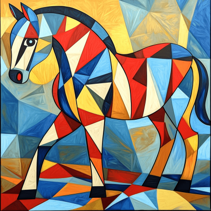 Pablo Picasso Inspired Abstract Animal Dreams Painting By Numbers Kit