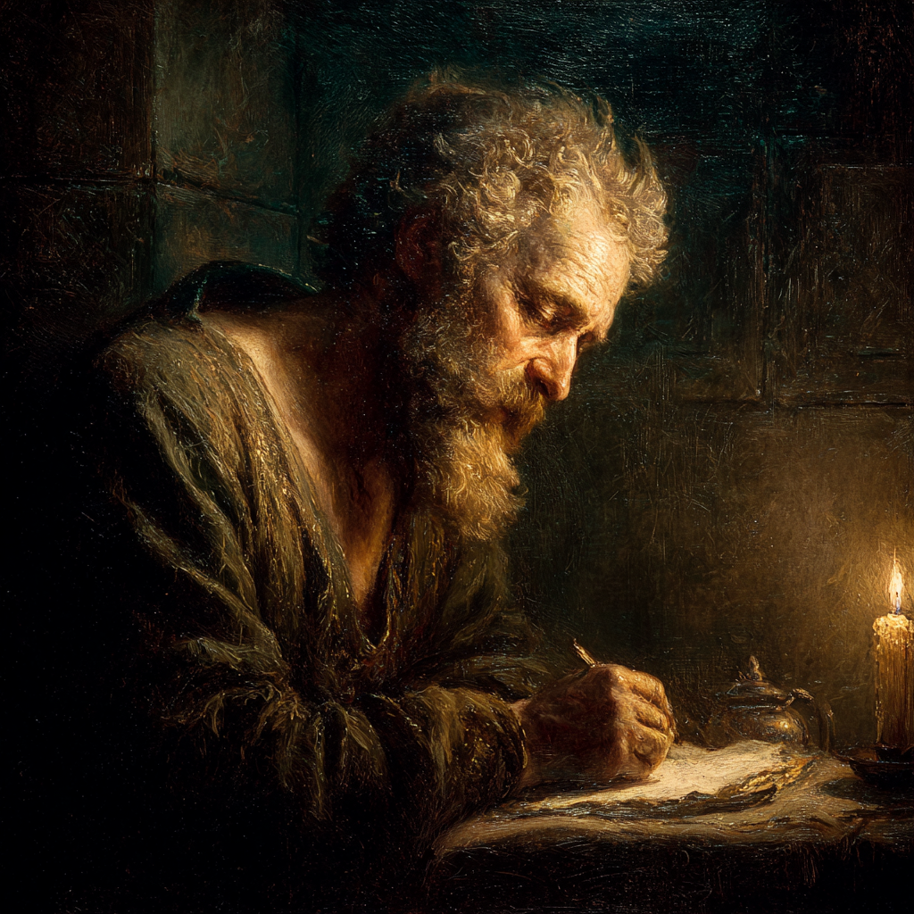 Rembrandt Inspired Candlelit Study painting number kit