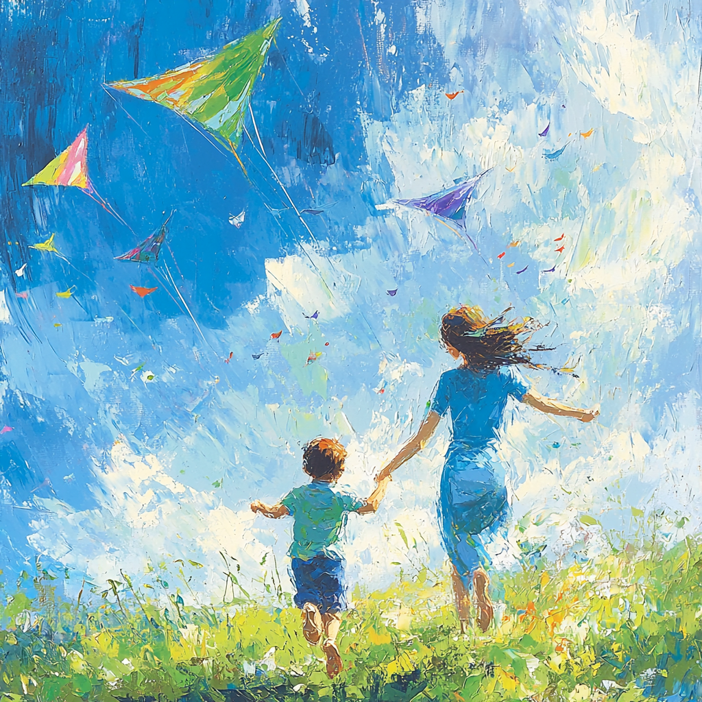 Kite Adventures In The Park Paint By Color