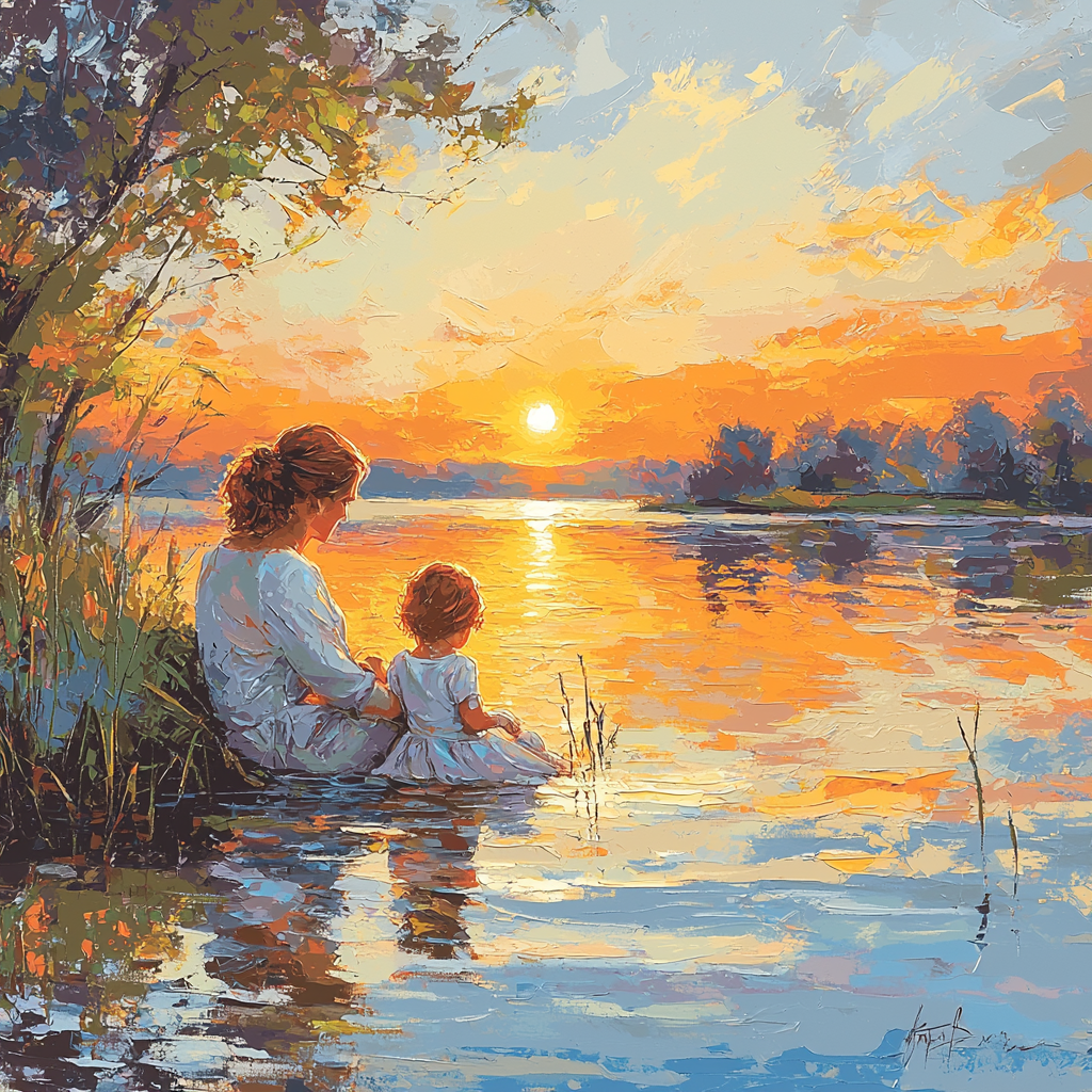 Mother's Day Serenity Numbered Painting Kits