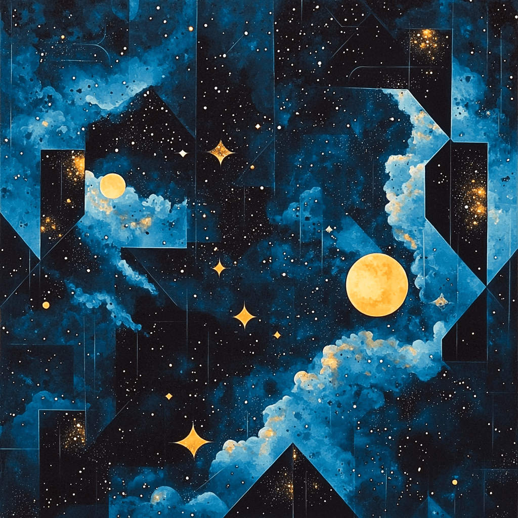 Kazimir Malevich Inspired Cosmic Dance Of Forms Painting Number Kit