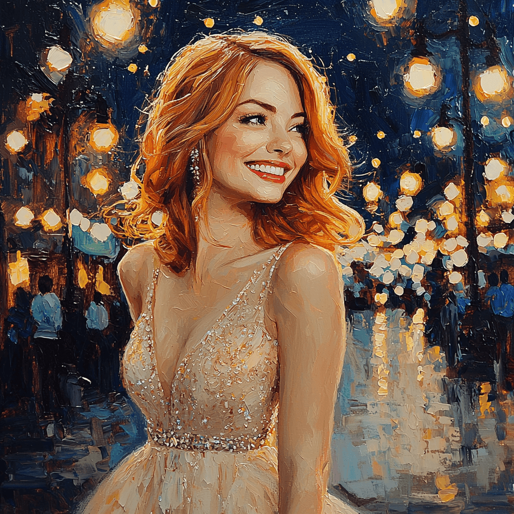 Emma Stone: A Stardust Journey Through La La Land DIY Paint By Numbers
