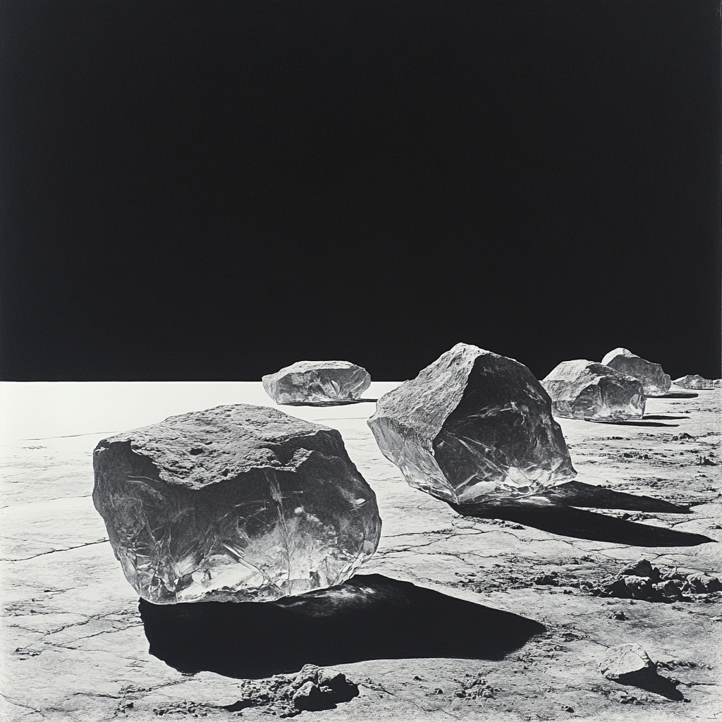 Caravaggio Inspired Obsidian Shoreline paint by number