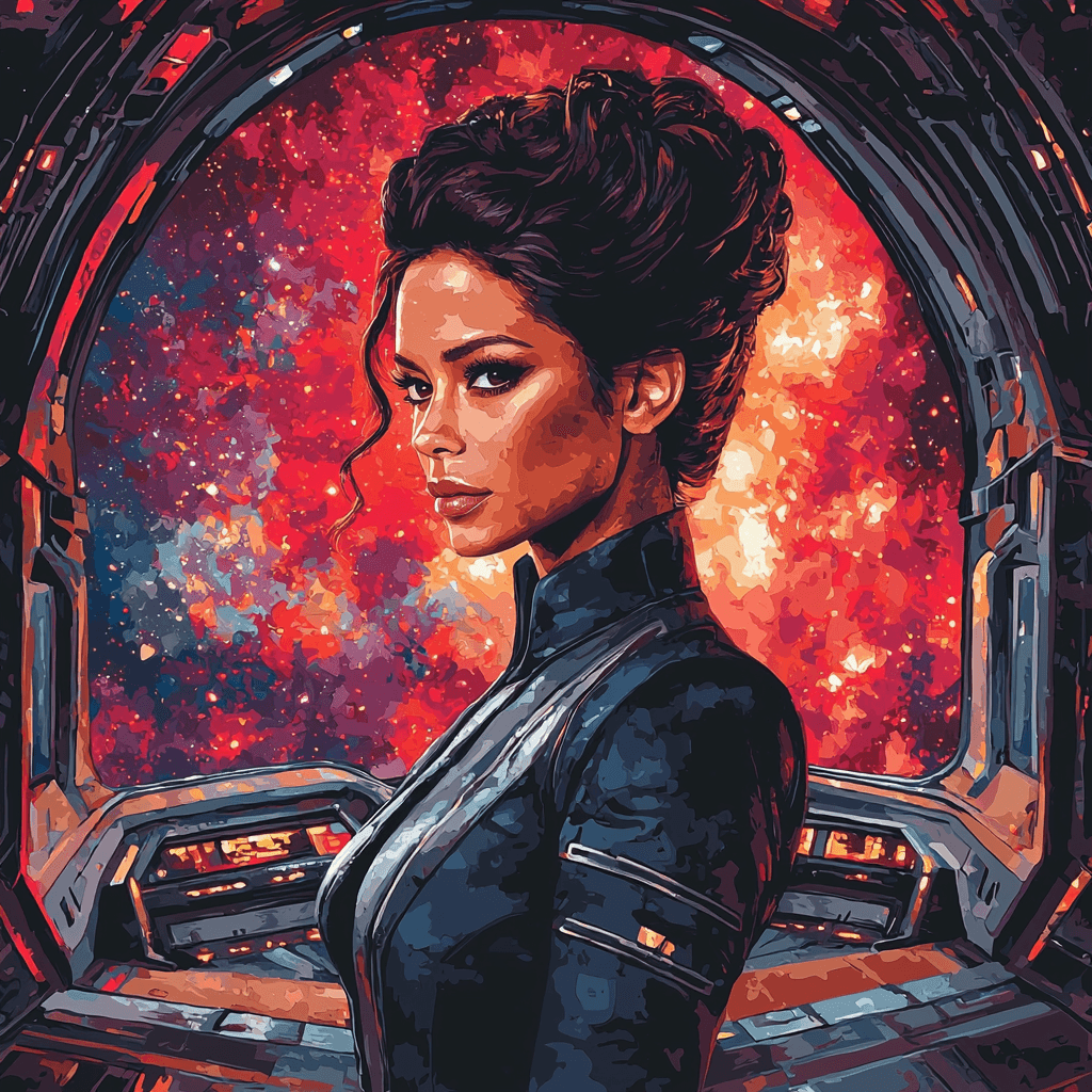 Zoe Saldana: Navigating Universes As A Starfleet Lieutenant Paint By Numbers