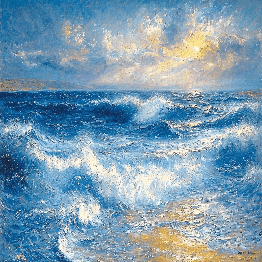 J.M.W. Turner Inspired Waves Of Emotion Paint By Number