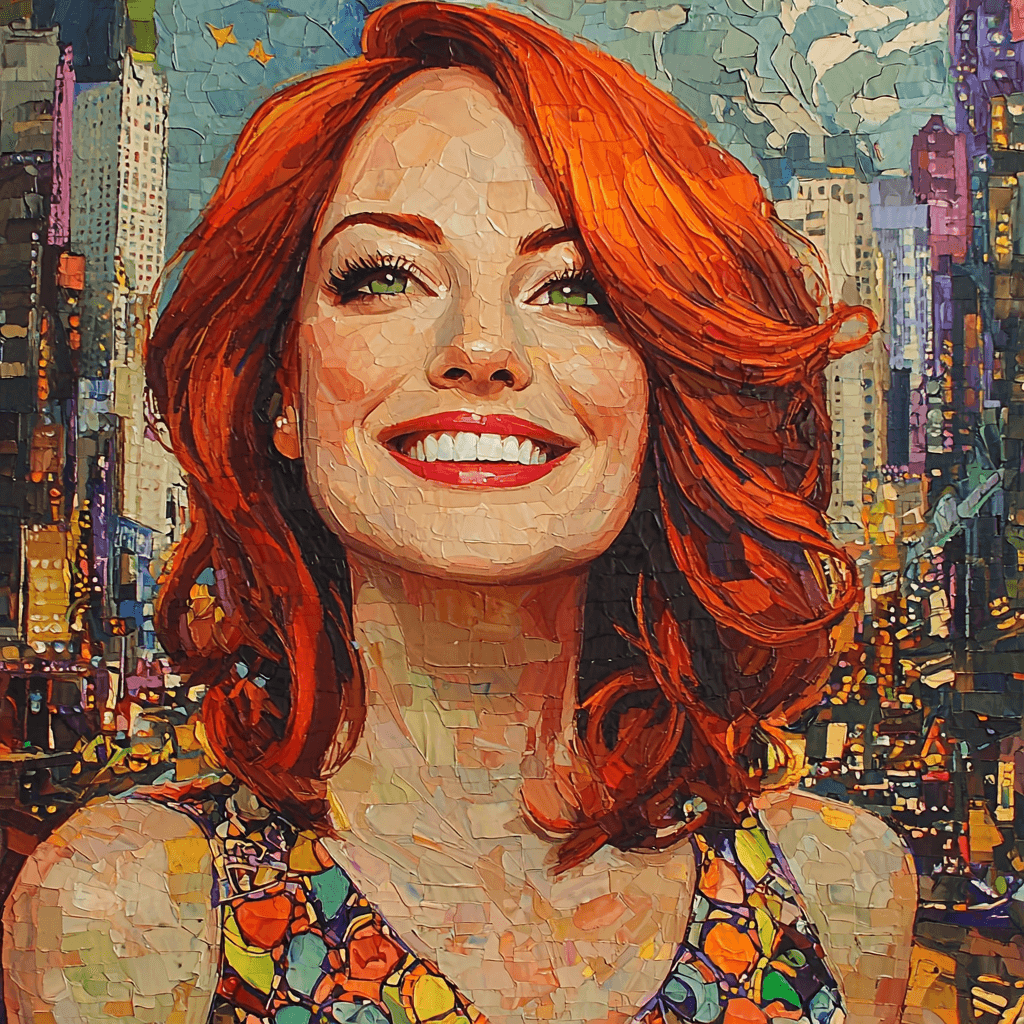 Emma Stone: The Rising Star Of La La Land Paint By Color