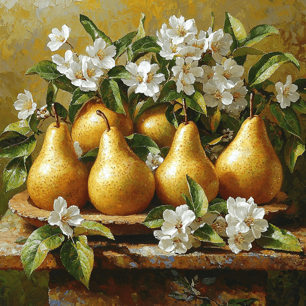 Paul Cézanne Inspired Still Life With Pears Painting Number Kit