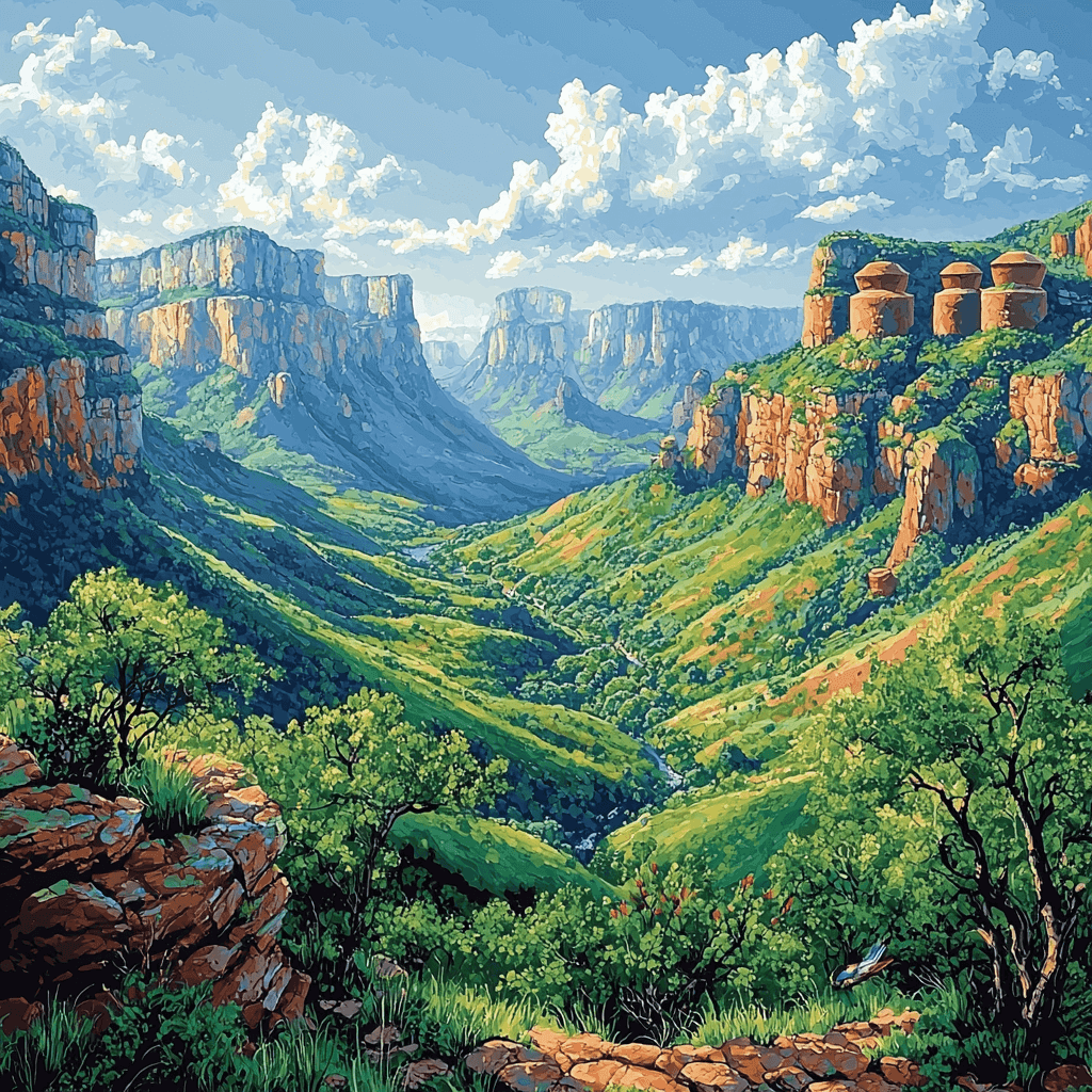 Blyde River Canyon - Mpumalanga Painting By Numbers Kit