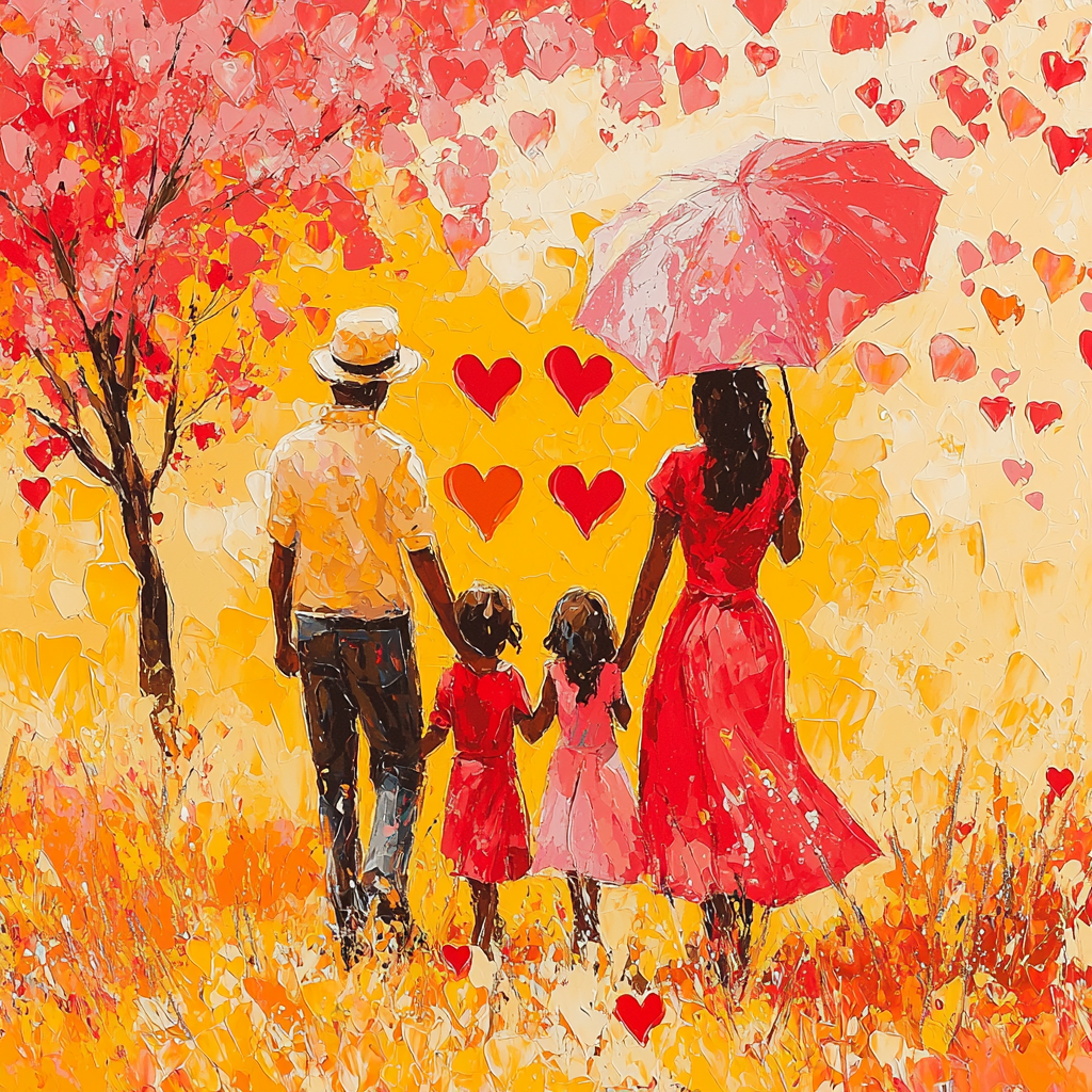 The Heart Of The Family Numbered Painting Kits