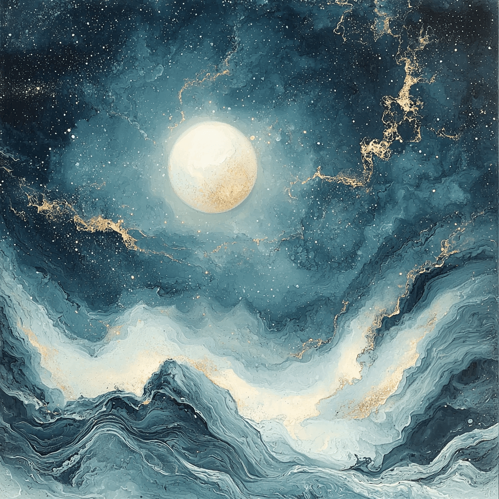 Zhao Mengfu Inspired Cosmic Serenity In Ink Number Painting