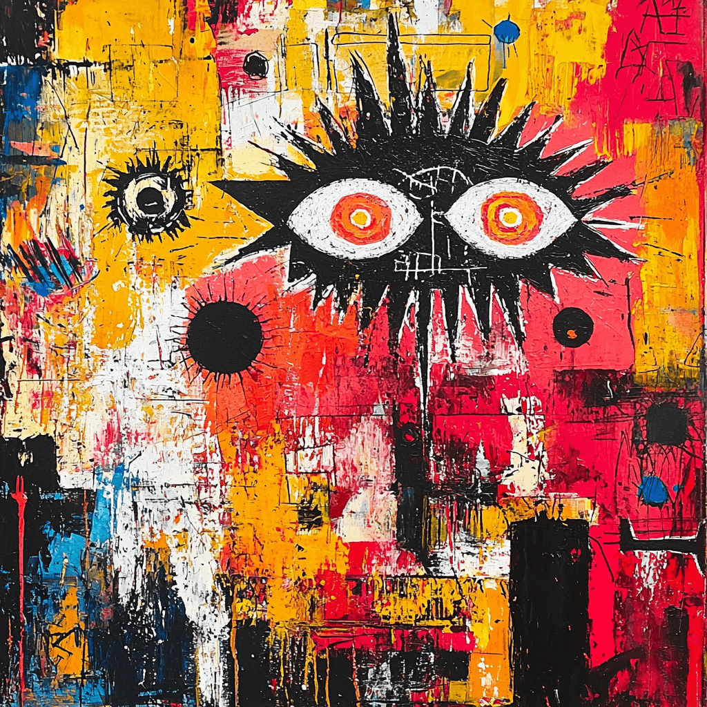 Jean-Michel Basquiat Inspired Vibrations Of Society Paint By Numbers Kits
