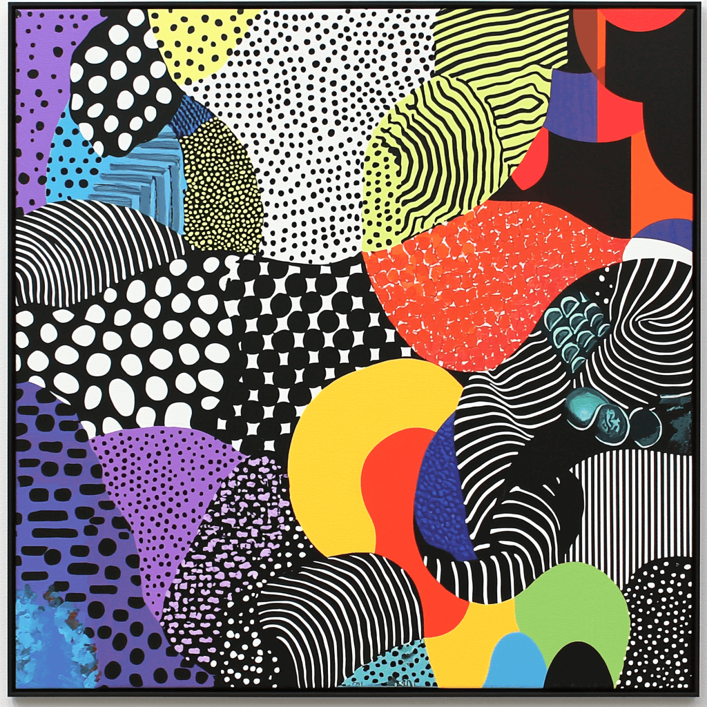Bridget Riley Inspired Dreamy Patterns Paint By Numbers Art