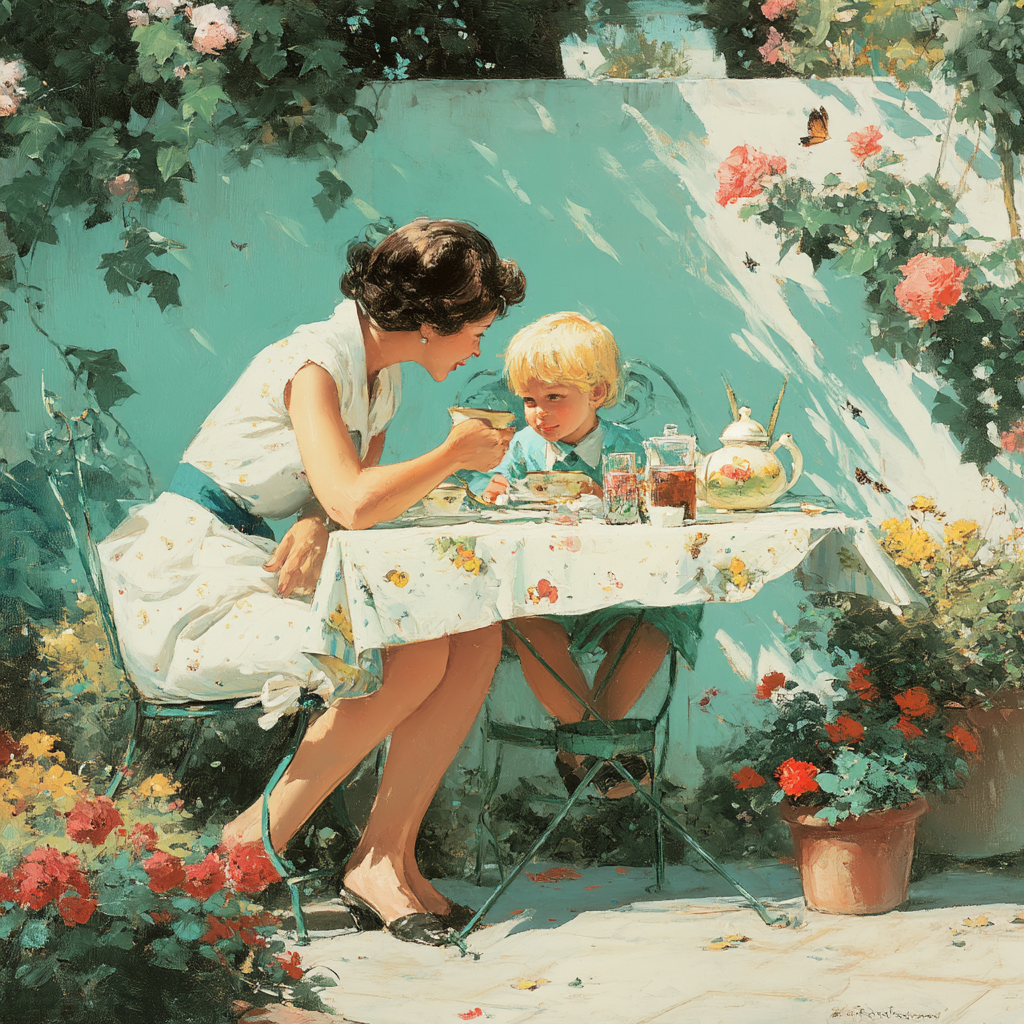 A Day Of Tea And Laughter Paint By Numbers