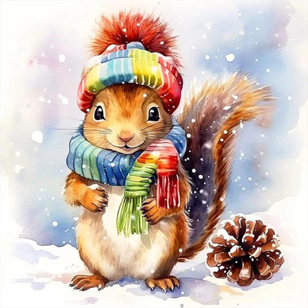 Squirrel Paint By Numbers Kit