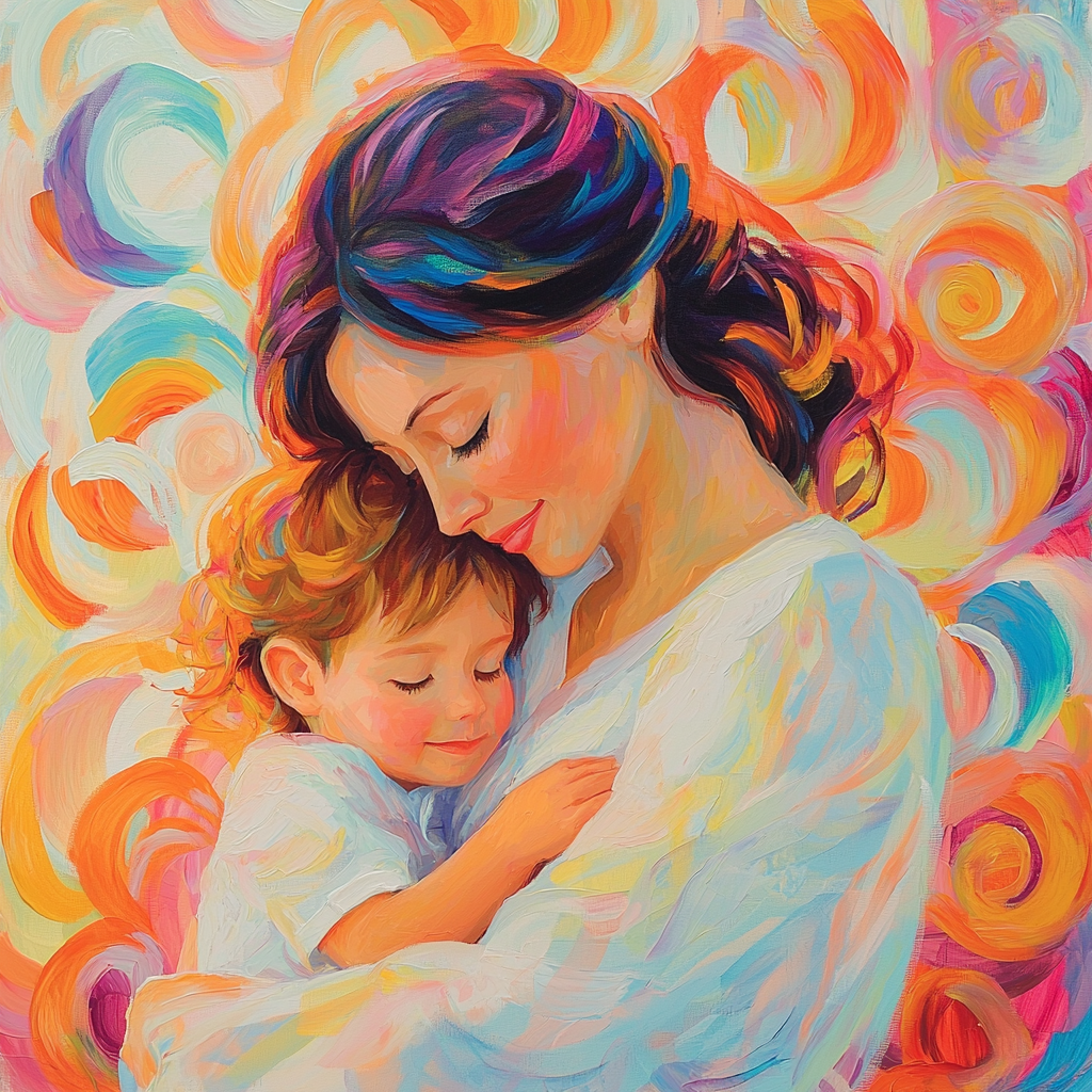 Cuddled In Colors Paint By Number