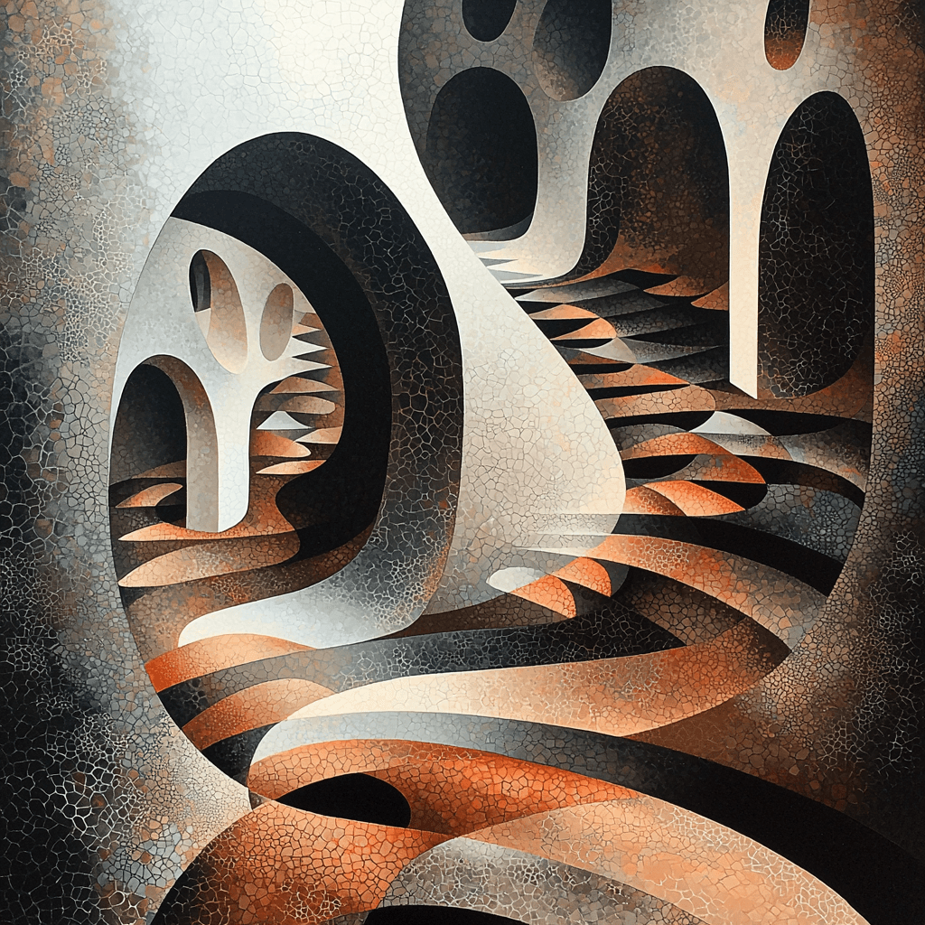 M.C. Escher Inspired The Play Of Light And Shadow Painting Number Kit