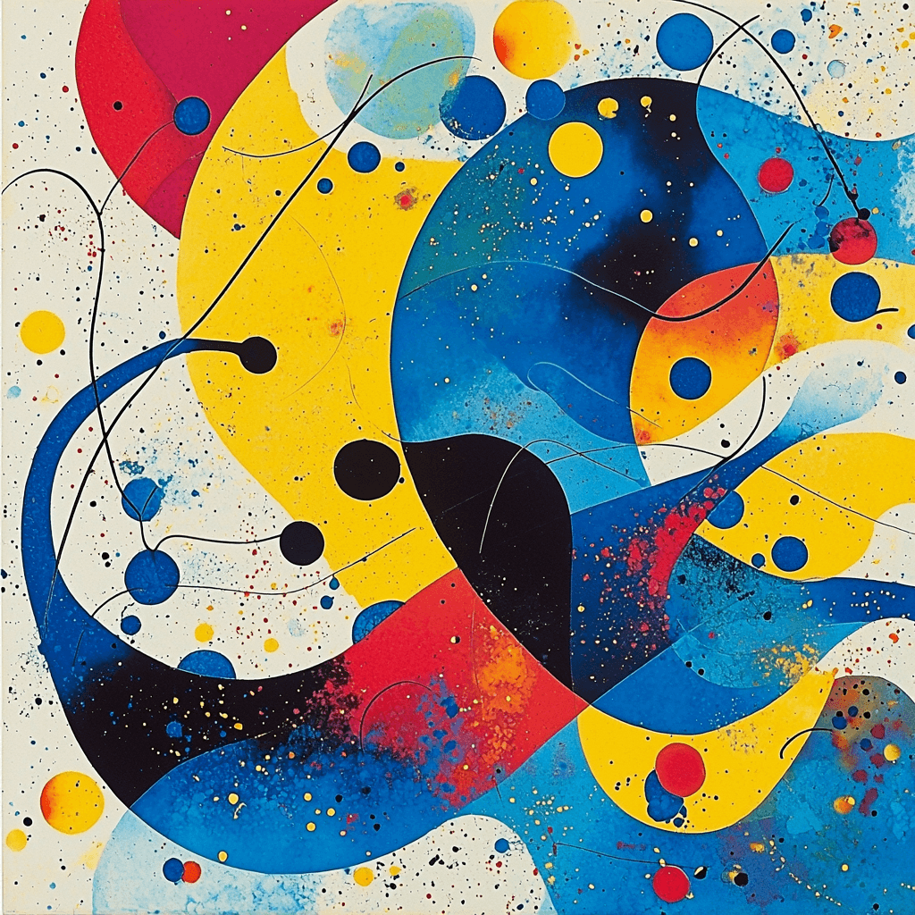 Joan Miró Inspired Dreamscape Of Imagination Paint By Numbers