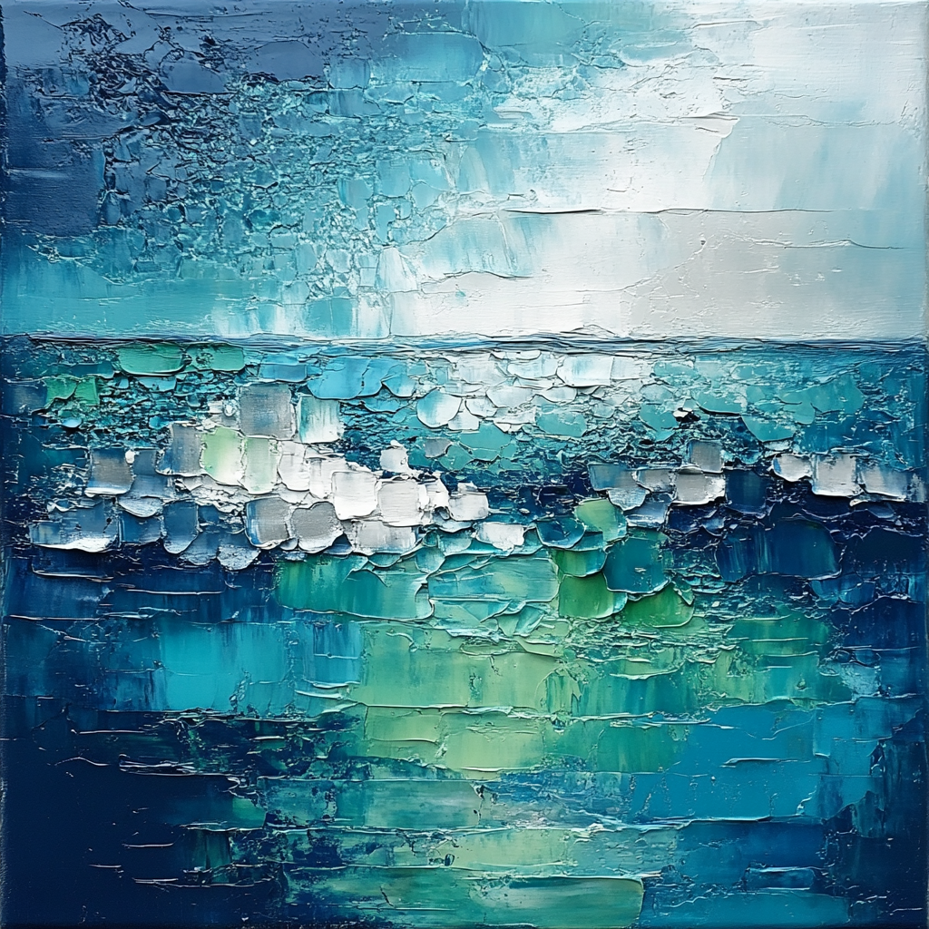 Jean-Paul Riopelle Inspired Shattered Northern Aurora Paint by numbers kits