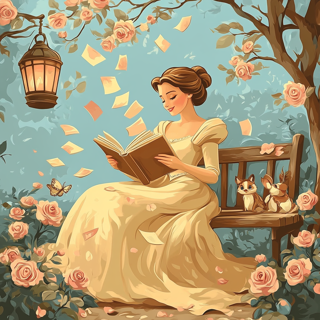 Belle Garden Reading paint by color