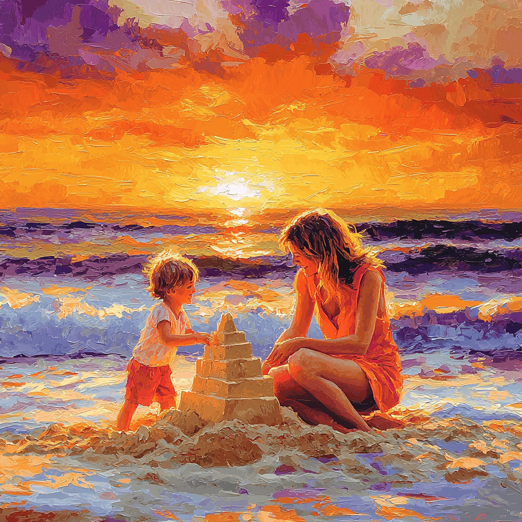 Sunset Playtime Number Painting