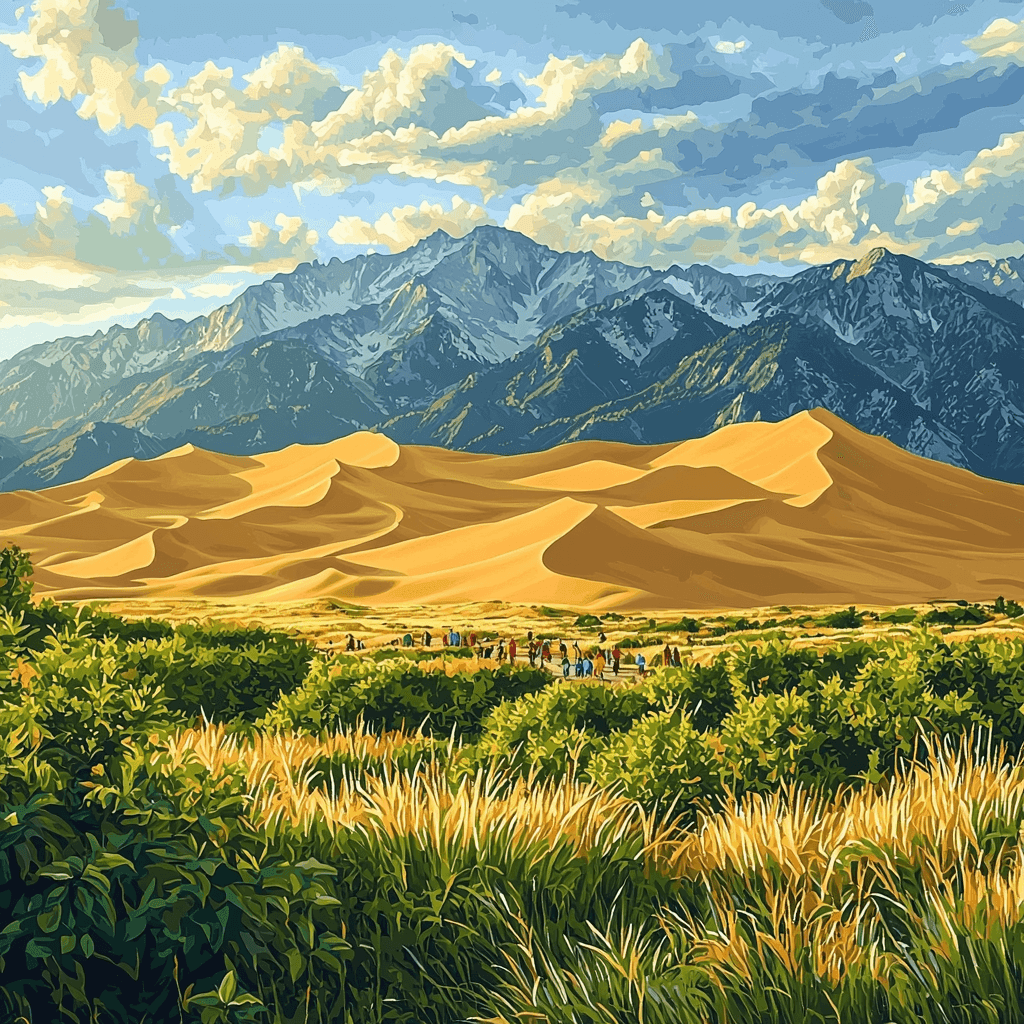 Great Sand Dunes National Park DIY Paint By Numbers