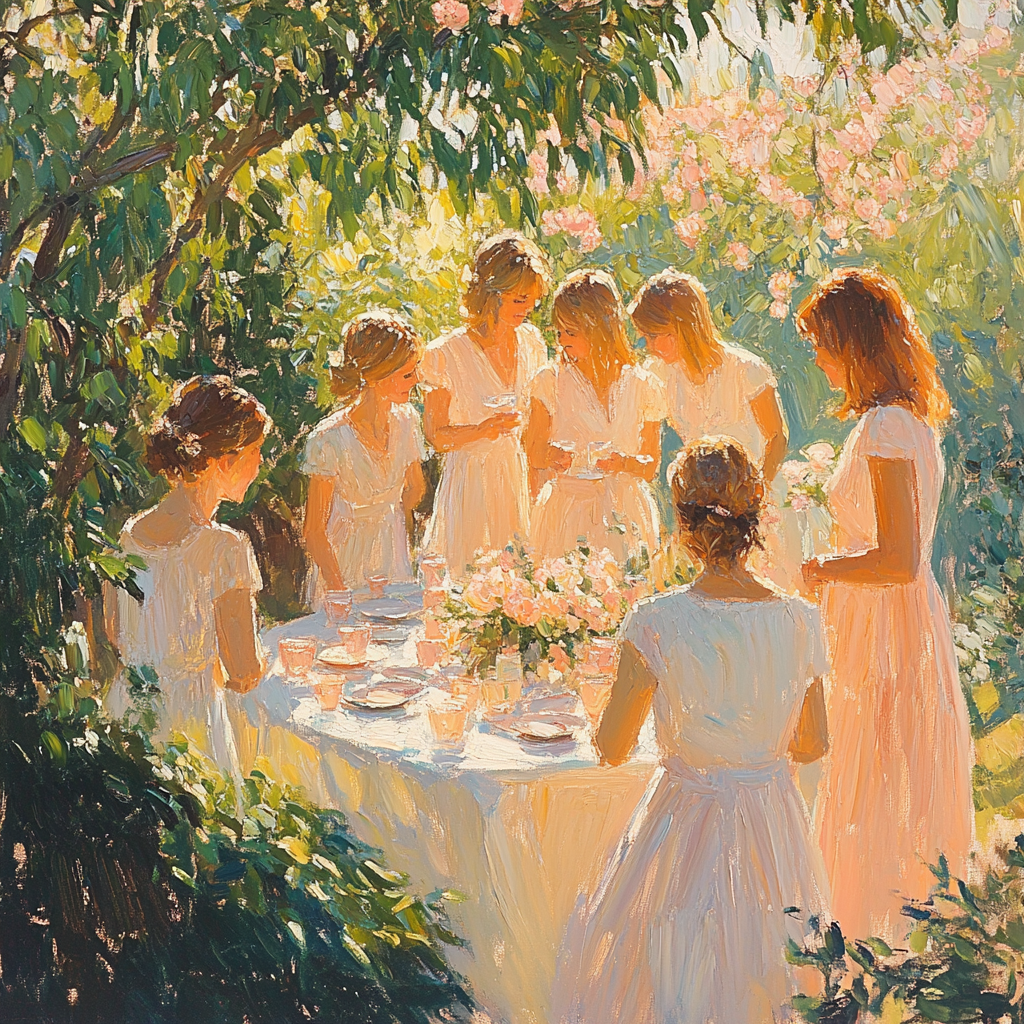 Pierre-Auguste Renoir Inspired Garden Party Paint by numbers kits